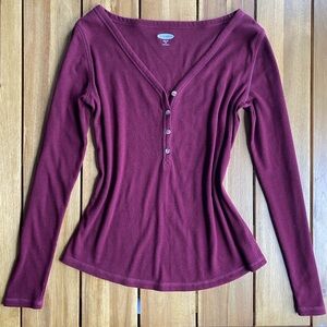 Y2K Long Sleeve Henley